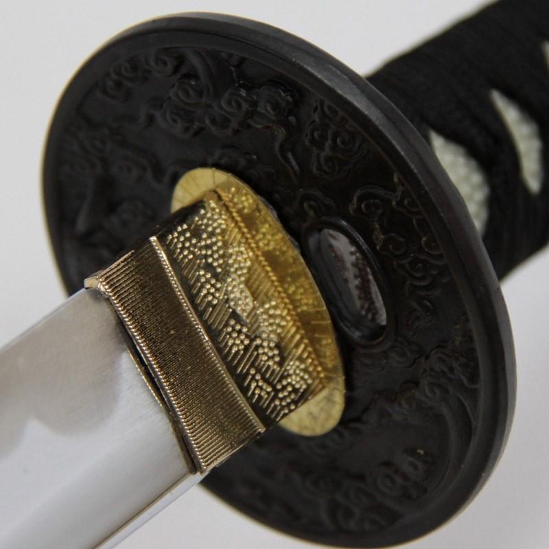 模造刀 石目シリーズ 黒石目 大刀 刃紋入り刀身 メッキ合金 neu040l 日本刀 美術刀剣 おもちゃ 通販 代引き不可_8