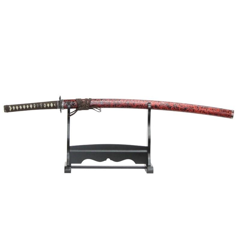 模造刀 雲シリーズ 茶雲 掛け台・刀袋付 大刀 竜刀身 neu075l 日本刀 美術刀剣 おもちゃ 通販 代引き不可