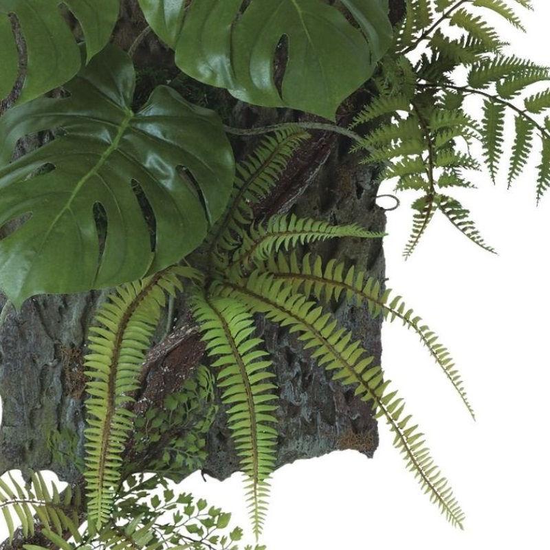 人工観葉植物 モンステラ デコ ウォールハンキング 高さ60cm （P23-99558) （代引き不可）の画像