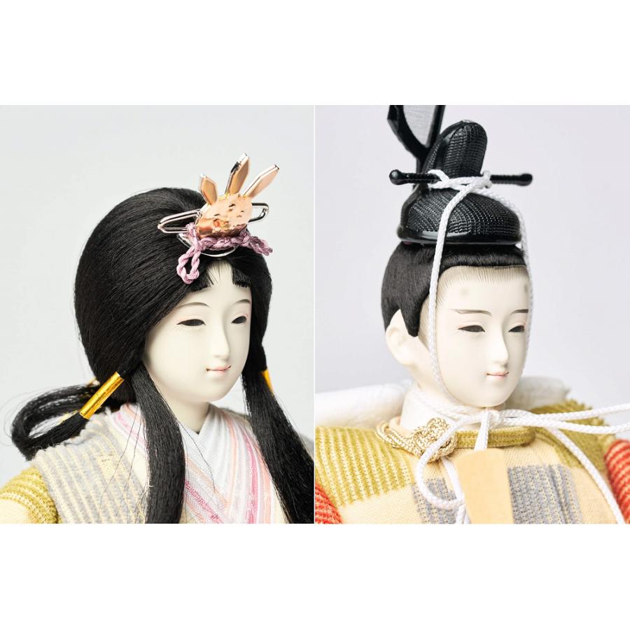 雛人形 親王平飾 田村芙紗彦作 色々チェックのおひなさま セット vs-4981 桃の節句 【不鮮明な画像はご要望いただければ拡大画像を送信いたします】_1