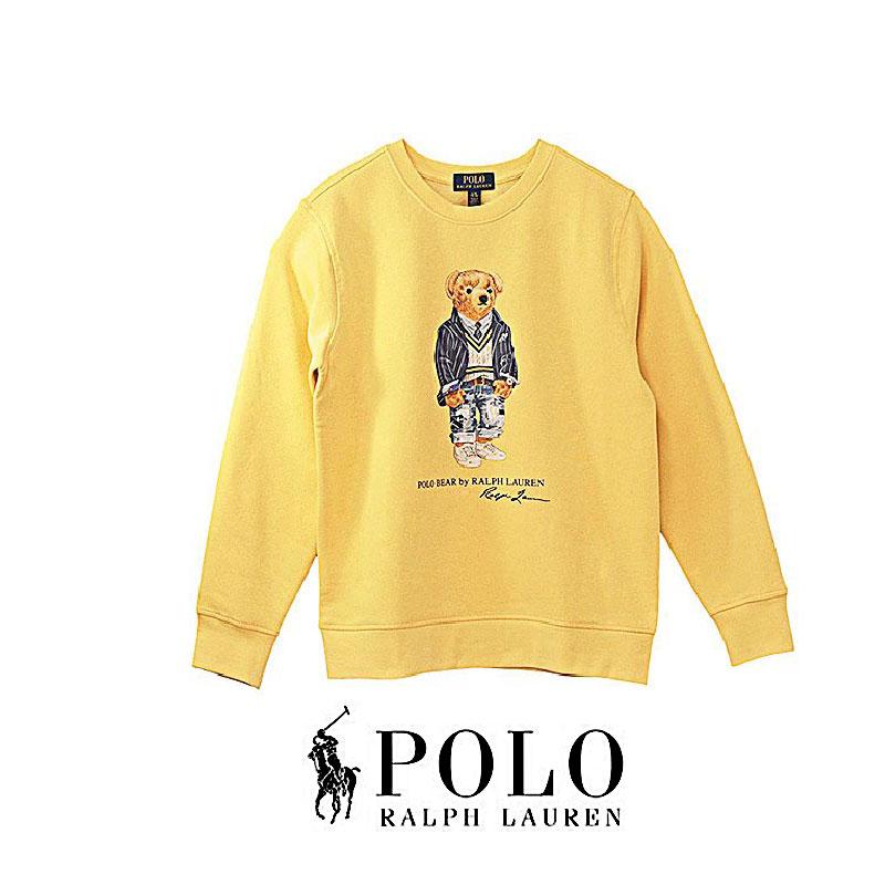 新品 POLO RALPH LAUREN ポロベア トレーナー イエロー 裏起毛-