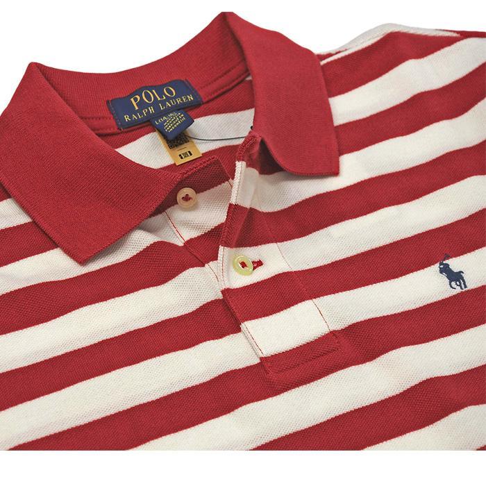 新品 POLO Ralph Lauren 半袖ポロシャツ ラガーシャツ ラルフローレン チェストボーダー半袖ラガーシャツ - ラルフローレン