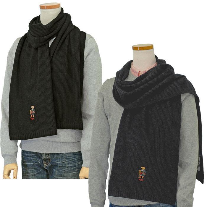ポロベア　マフラー　黒 POLO RALPH LAUREN（ポロ・ラルフローレン） ポロ ラルフローレン
