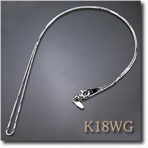 ネックレス ベネチアン チェーン K18WG ホワイトゴールド ネックレス ベネチアン チェーン K18WG ホワイトゴールド