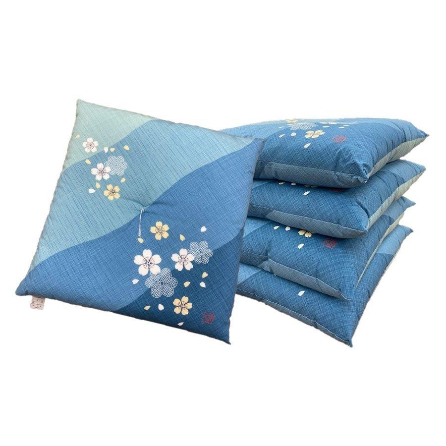 座布団 55×59cm 銘仙判 日本製 ざぶとん 銘仙判座布団 ブルー 座布団 55×59cm 銘仙判 日本製 ざぶとん 銘仙判座布団 ブルー