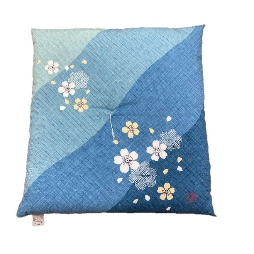 座布団 55×59cm 銘仙判 日本製 ざぶとん 銘仙判座布団 ブルー 座布団 55×59cm 銘仙判 日本製 ざぶとん 銘仙判座布団 ブルー