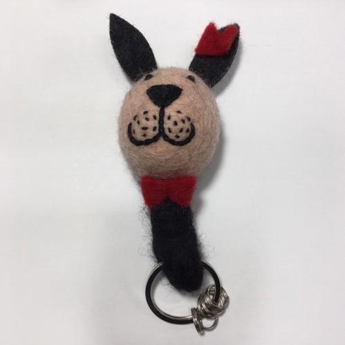 zoologique］フェルトアニマルキーリング ウサギさん（ズーロジック