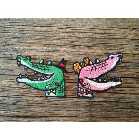 Zoologique ワニのカップルワッペン ズーロジック 谷口智則 ゆめたまご Paypayモール店 通販 Paypayモール