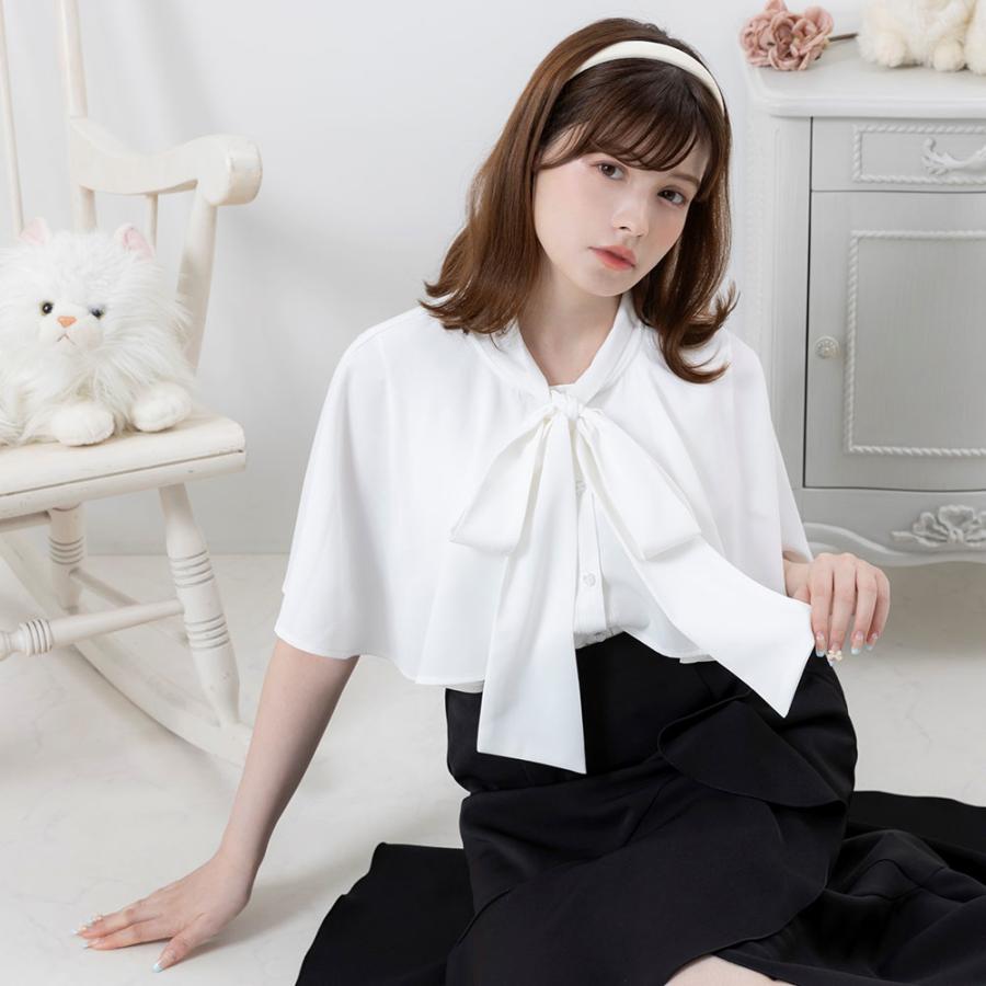 シャツ ブラウス レディース 半袖 夏 フレンチガーリー 量産型 服 デート モテ 細見え きれいめ LL 3L DearMyLoveRose 夢展望｜yumetenbo｜10