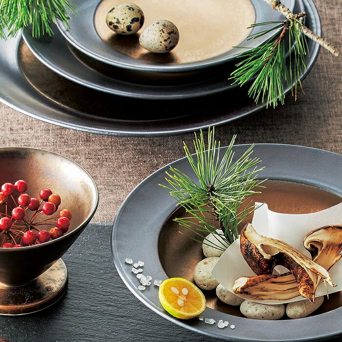 武蔵 むさし（MUSASHI） ラウンドプレート19cm MS1901 美濃焼／隠れ窯