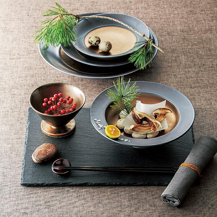 武蔵 むさし（MUSASHI） ラウンドプレート19cm MS1901 美濃焼／隠れ窯