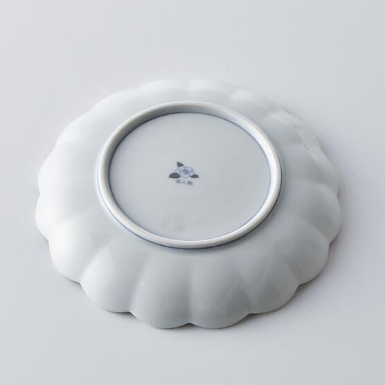 藍青（らんせい）銀彩祥瑞プレート160（16cm）波佐見焼 【林九郎窯