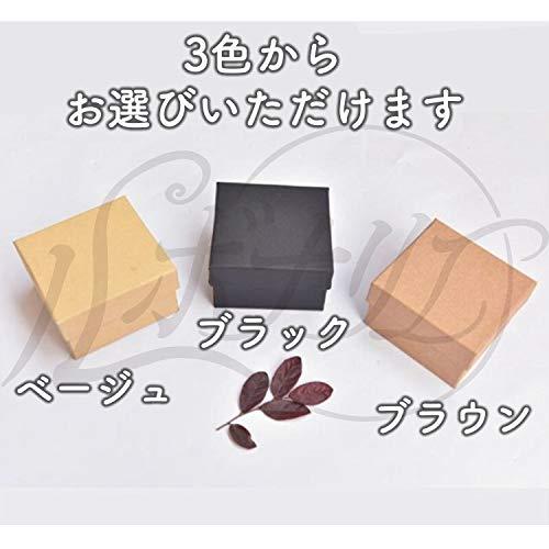 ラッピング 箱 ギフトボックス アクセサリーボックス ?箱 リボンタイ アクセサリー (ブラウン, 5×5×3cm, 24個)｜yumetoki-store｜02
