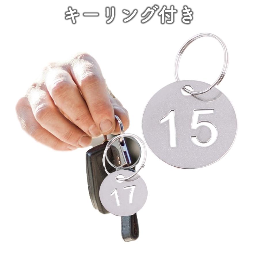 ドア番号タグ クローク 両面 業務管理用 番号札 キーラベルタグ 防水