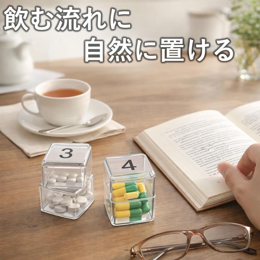 ルボナリエ ピルケース 30日分 1ヶ月分 月間 薬ケース 透明 小分け