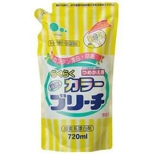 送料無料 40個セット ミツエイ らくらく カラーブリーチ 詰替用 720ml｜yumeya-tsukasa