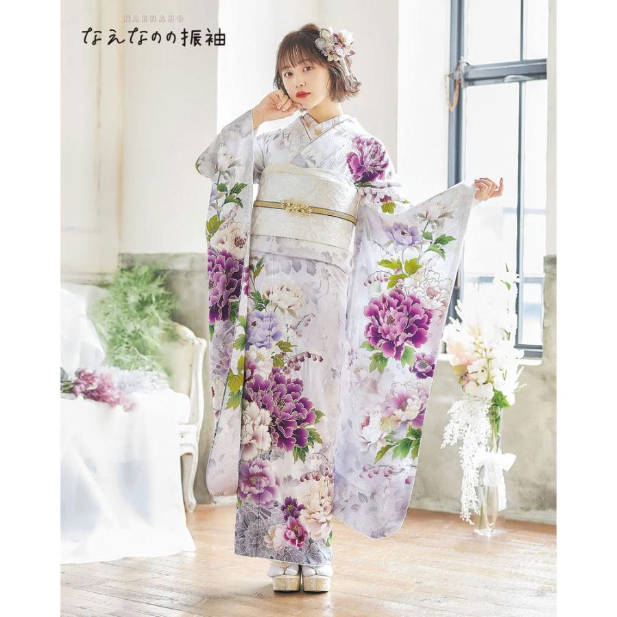 振袖 未仕立て お誂え 新品 成人式 ブランド なえなのの振袖 アイス