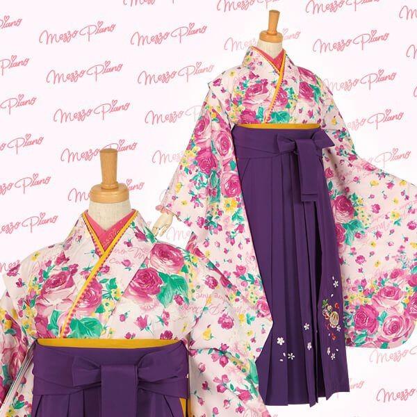 mezzo piano 袴 レンタル 小学生 メゾピアノ ピンク ローズガーデン