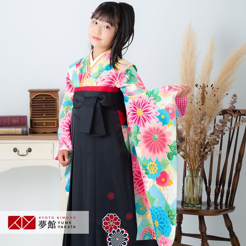 袴 レンタル 小学生 シスタージェニー SISTER JENNI 水色 菊と牡丹 卒業式 女の子 ジュニア AG234