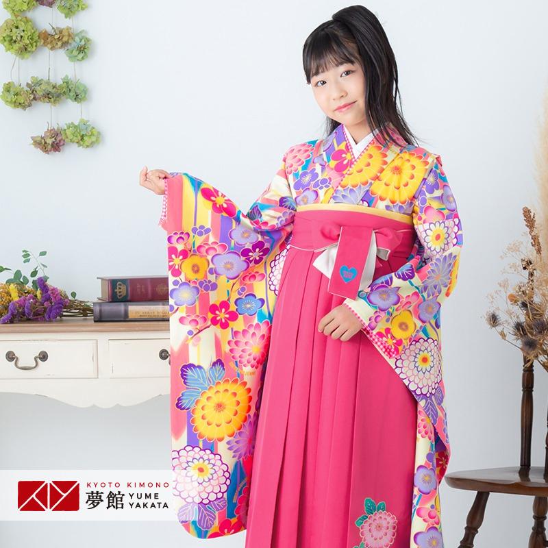 袴 レンタル 小学生 シスタージェニー SISTER JENNI 薄紫×ピンク 矢絣