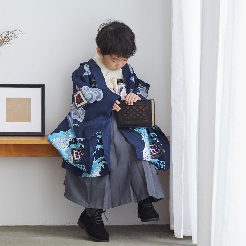 七五三　男の子　五歳 楽天市場】【レンタル】七五三 5歳 レンタル 753 袴セット 男児