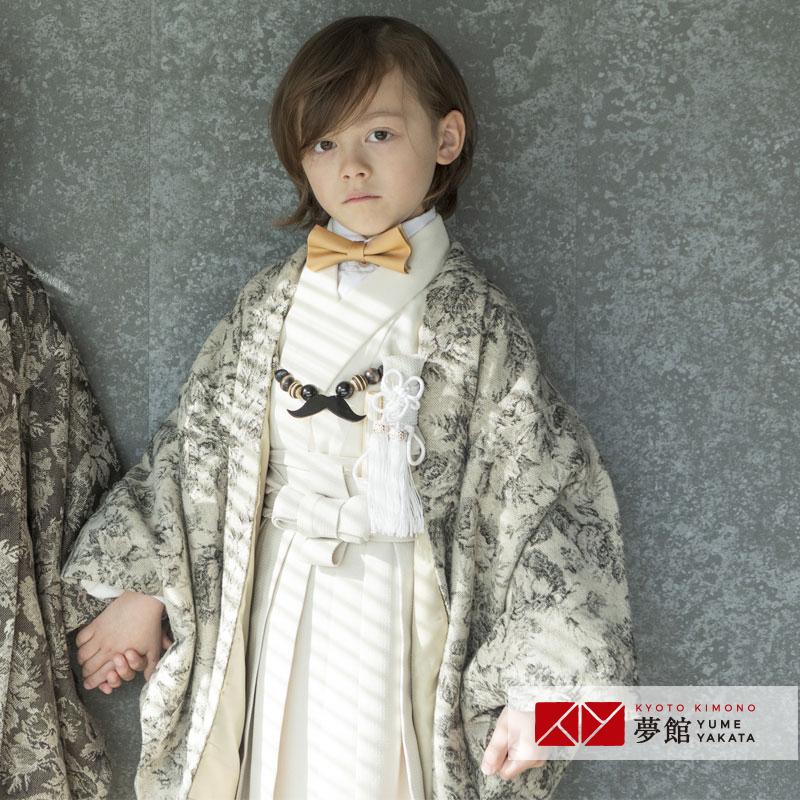 七五三 着物 レンタル 753 5歳 男の子 サビヌキ ブランド着物 ベージュ