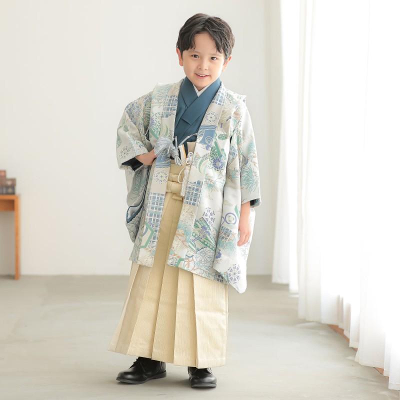 【七五三】おりびと　袴　セット　5歳 七五三 着物 レンタル 753 5歳 男の子 おりびと ブランド着物 紺