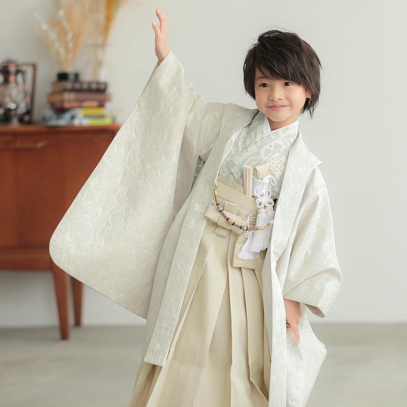 子供着物　七五三　5歳 白 七五三 着物 レンタル 753 5歳 男の子 おりびと ブランド着物 白