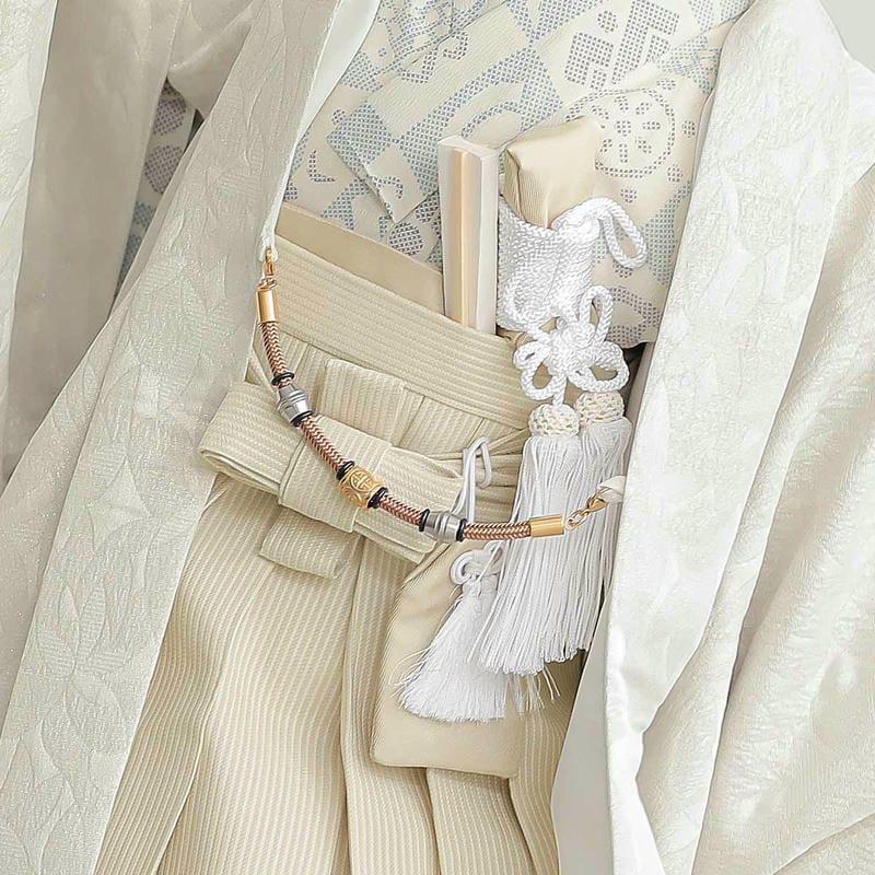 七五三 着物 レンタル 753 5歳 男の子 おりびと ブランド着物 白