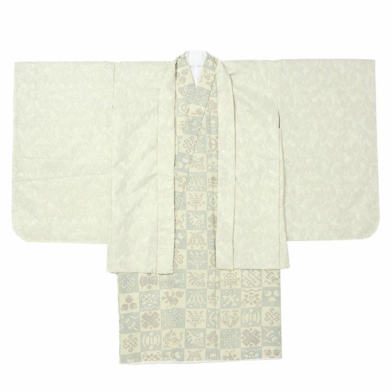 七五三 着物 レンタル 753 5歳 男の子 おりびと ブランド着物 白