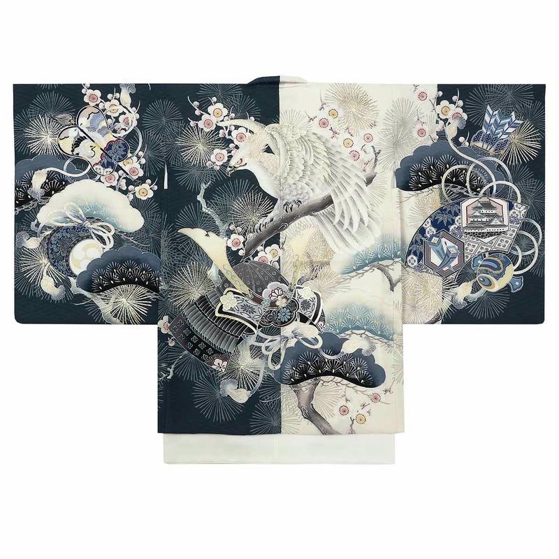 七五三 着物 レンタル 753 5歳 男の子 華徒然 ブランド着物 グレー