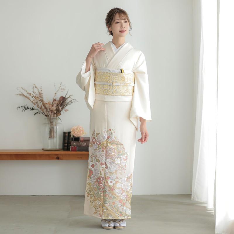 YUMI KATSURA（ユミカツラ） 色留袖 レンタル 単衣 桂由美 淡クリーム