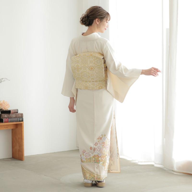 yumi katsura ユミカツラ 桂由美 浴衣反物 YUMI KATSURA（ユミカツラ） 色留袖 レンタル 単衣 桂由美 淡クリーム