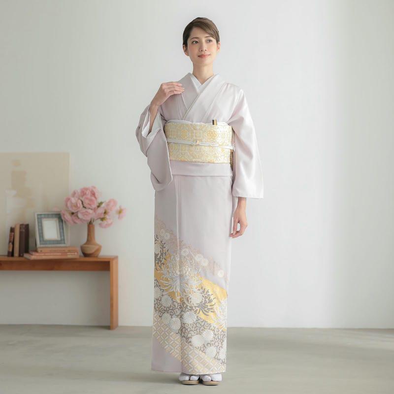 YUMI KATSURA（ユミカツラ） 色留袖 レンタル 袷 桂由美 藤鼠 菊に唐草