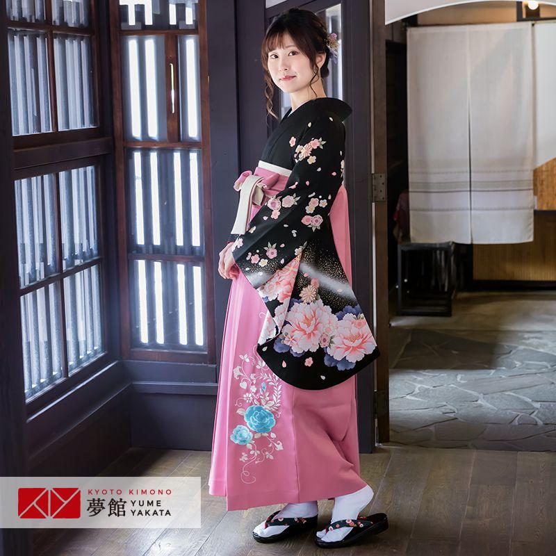 袴 レンタル 卒業式 アンアン 黒シンデレラ ドリーム レディースファッション 大学 謝恩会 アンアン 袴セット