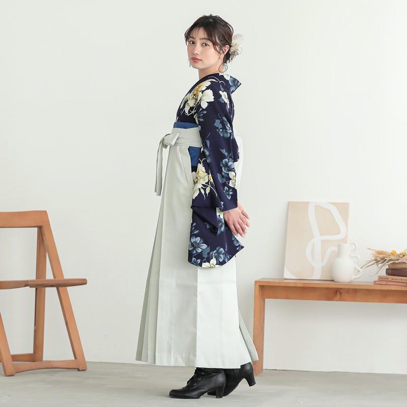 袴　卒業式　一式セット 卒業式 袴 セット レンタル 大学 大人 レディース 紅一点ネイビー