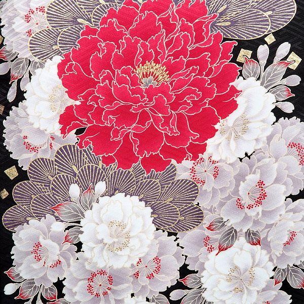 袴レンタル 卒業式 袴セット 大学生 ジャパンスタイル 黒松牡丹に八重桜 謝恩会 女の子 二尺袖 貸衣装 G530 ジャパンスタイル 卒業式 大学生 謝恩会