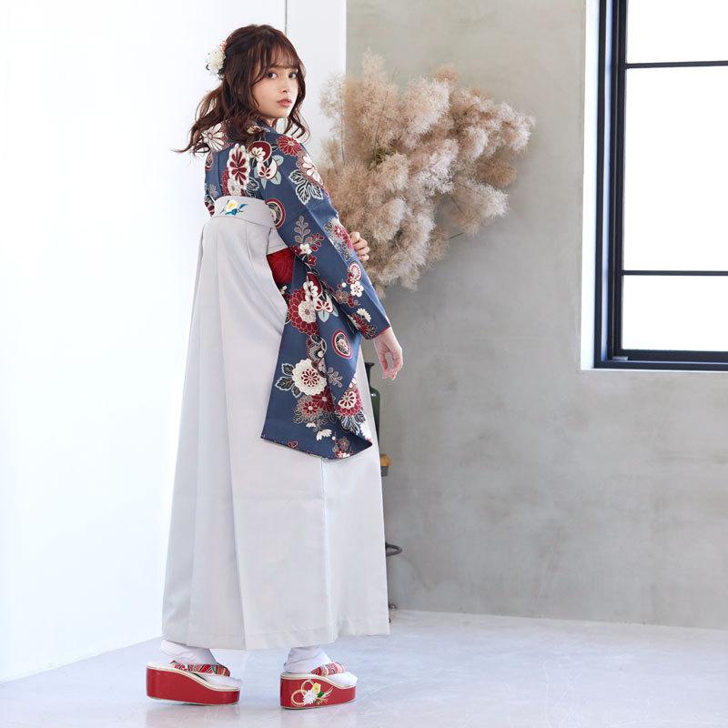 袴レンタル 卒業式 袴セット 大学生 紺花紋散らし 謝恩会 女の子 二尺袖 貸衣装 G950 卒業式 大学生 謝恩会