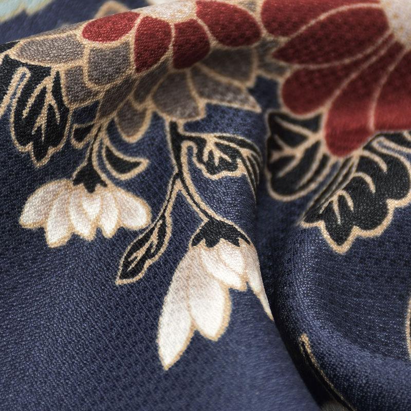 袴レンタル 卒業式 袴セット 大学生 紺花紋散らし 謝恩会 女の子 二尺袖 貸衣装 G950 卒業式 大学生 謝恩会