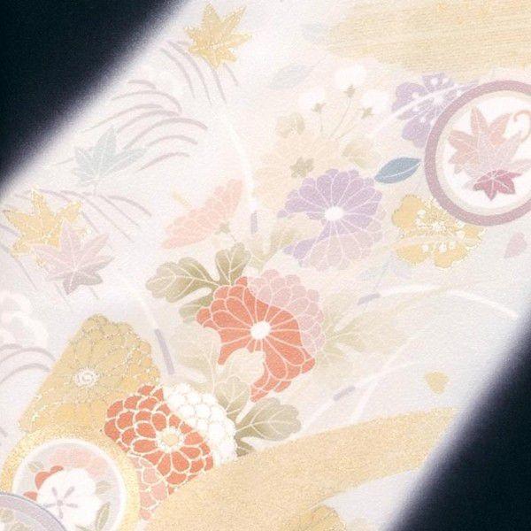 訪問着 レンタル 入学式 卒業式 結婚式 袷 黒ぼかし 丸文 七五三 身長155〜159cm H069_3