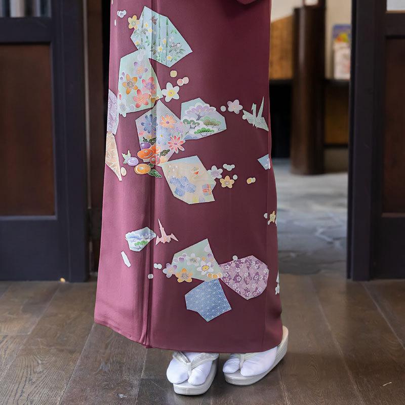 訪問着 レンタル 入学式 卒業式 結婚式 袷 【加賀友禅】作家物