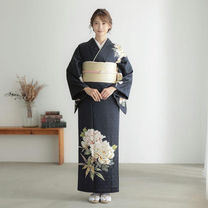 訪問着 フルセット a209Ｉ 正絹　入学式　結婚式　七五三　お宮参り作家物 母親 着物レンタル 訪問着レンタル 結婚式 卒業式 入学式 七五三