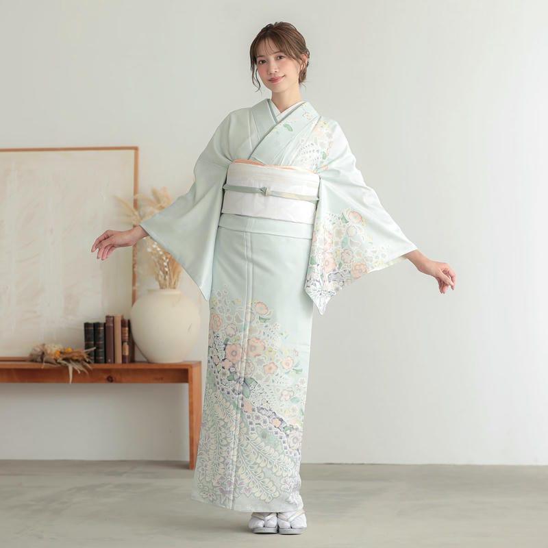 訪問着フルセット　辻が花　作家物　着物　正絹　豪華　七五三　お宮参り　k4 訪問着 レンタル 入学式 卒業式 結婚式 式部浪漫 ブランド着物 袷