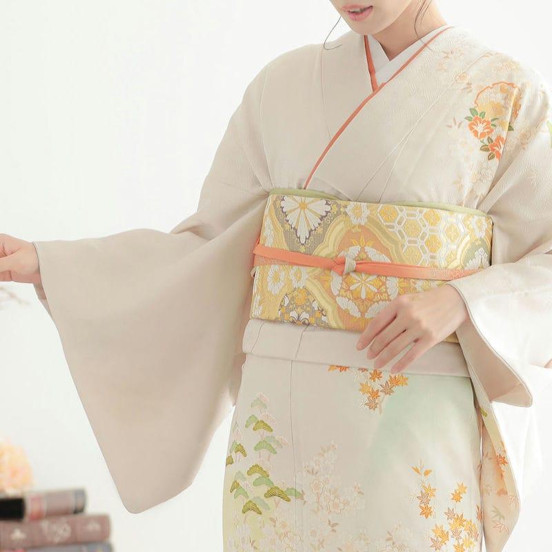 訪問着 レンタル 入学式 卒業式 結婚式 袷 銀鼠地遠山ボカシ 雪輪流水 七五三 身長154〜165cm H983_8