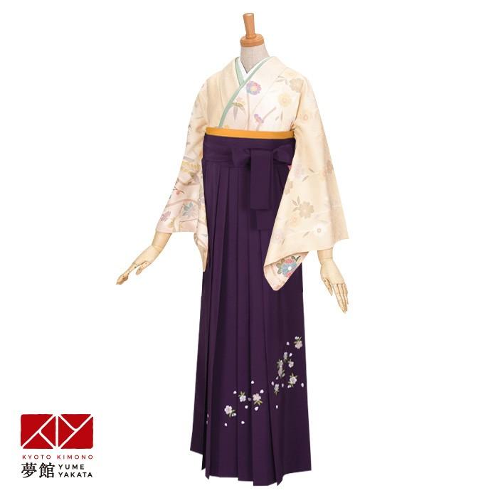 卒業式 袴レンタル 先生 教員 訪問着袴 フルセット 上品 クリームピンク　立涌花尽くし HG076