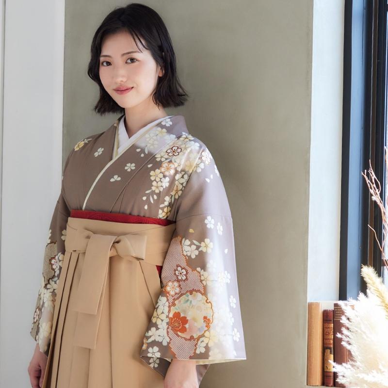 卒業式 袴レンタル 先生 教員 訪問着袴 フルセット 上品 ジャパン