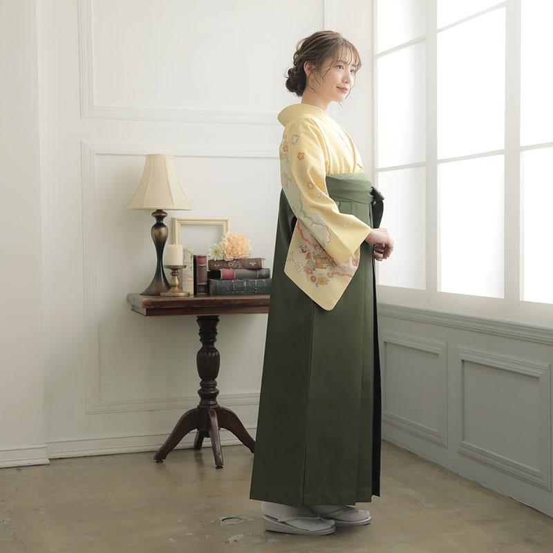 卒業式 袴レンタル 先生 教員 訪問着袴 フルセット 上品