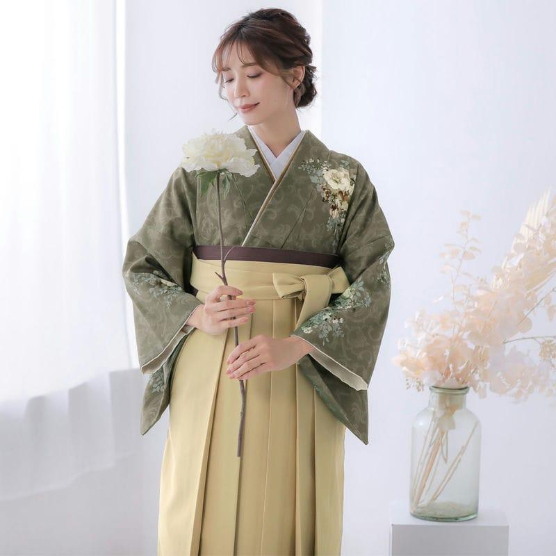 卒業式 袴レンタル 先生 教員 訪問着袴 フルセット 上品 ジャパン