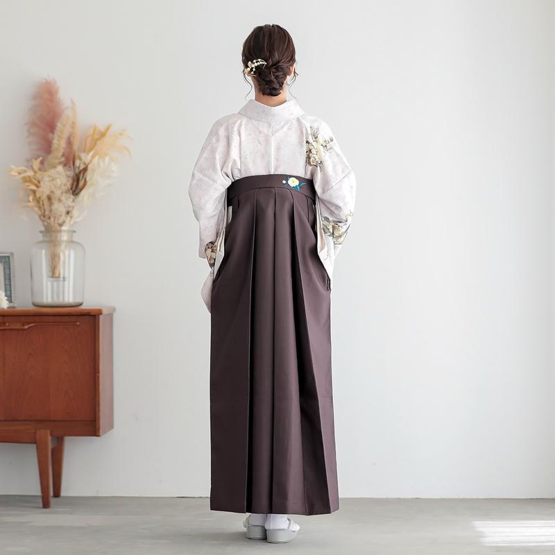 卒業式 袴レンタル 先生 教員 訪問着袴 フルセット 上品 ジャパンスタイル ライラック　洋花(H1425) HG1424_2