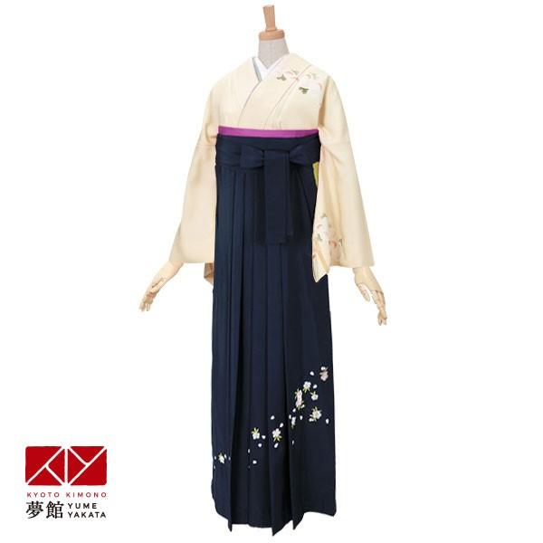 卒業式 袴レンタル 先生 教員 訪問着袴 フルセット 上品 安い 訳あり特価 クリーム　菊と蘭と梅 HG168